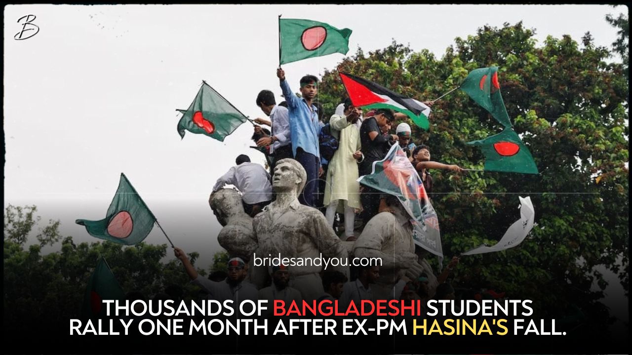 THOUSANDS OF BANGLADESHI STUDENTS RALLY ONE MONTH AFTER EX-PM HASINA'S FALL.