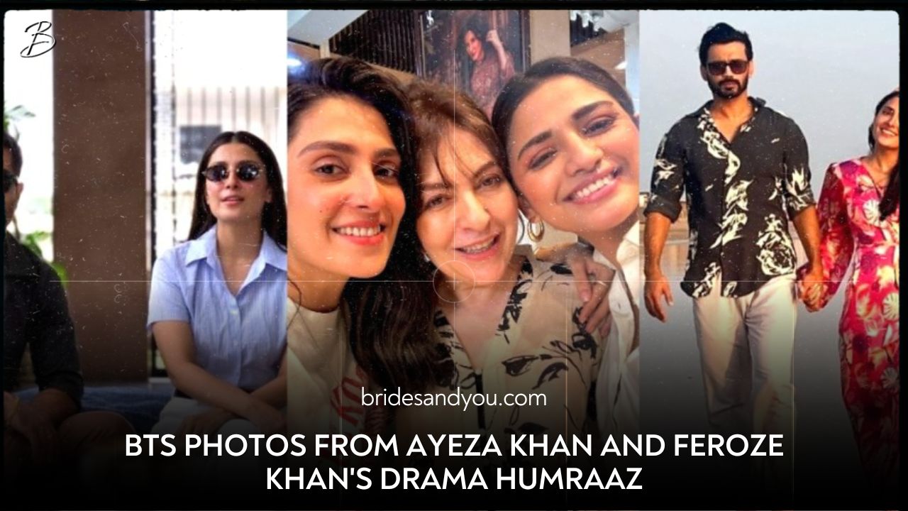 Ayeza Khan and Feroze Khan Upcoming Drama Humraaz BTS Pictures