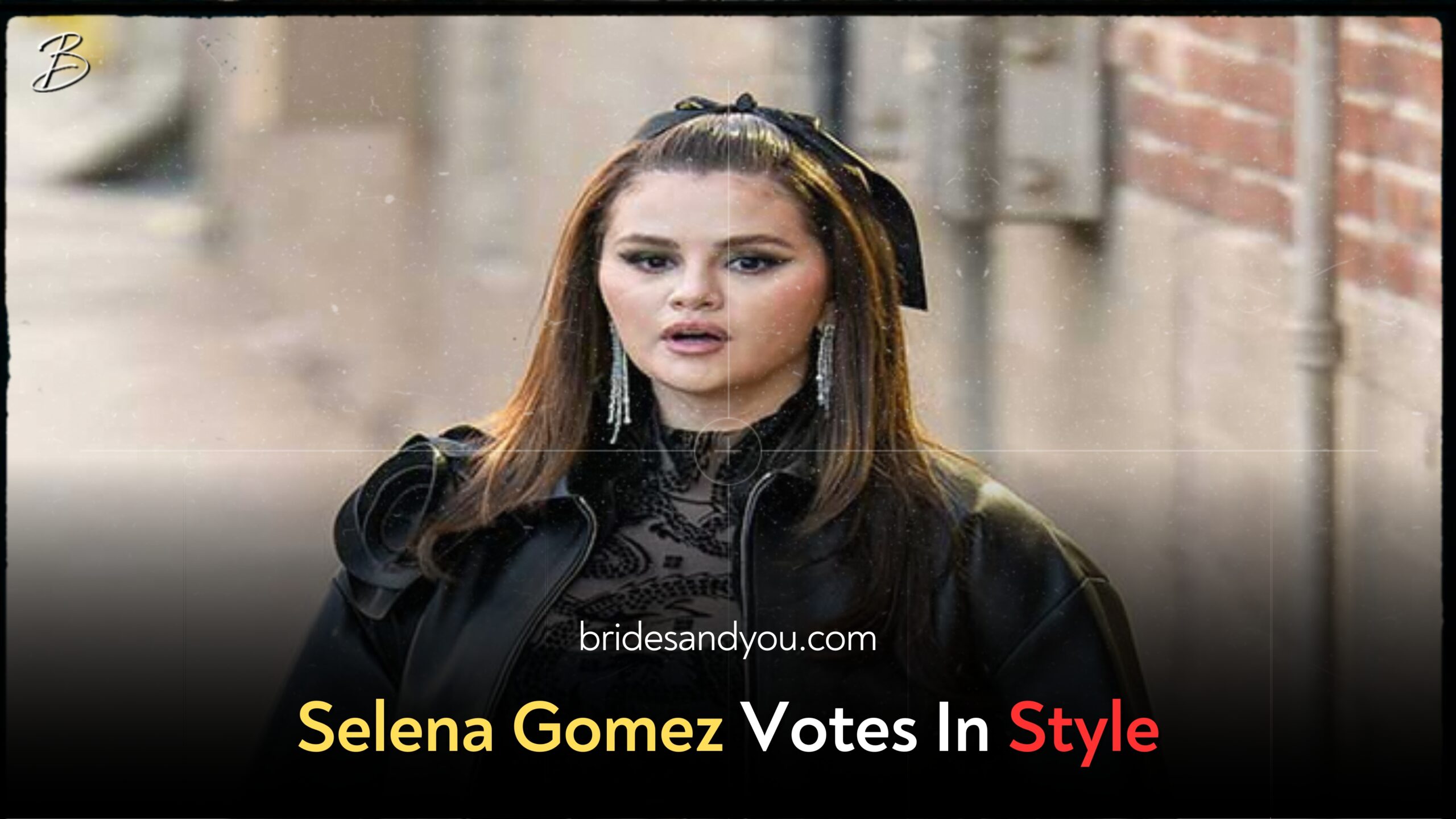 Selena Gomez Votes In Style