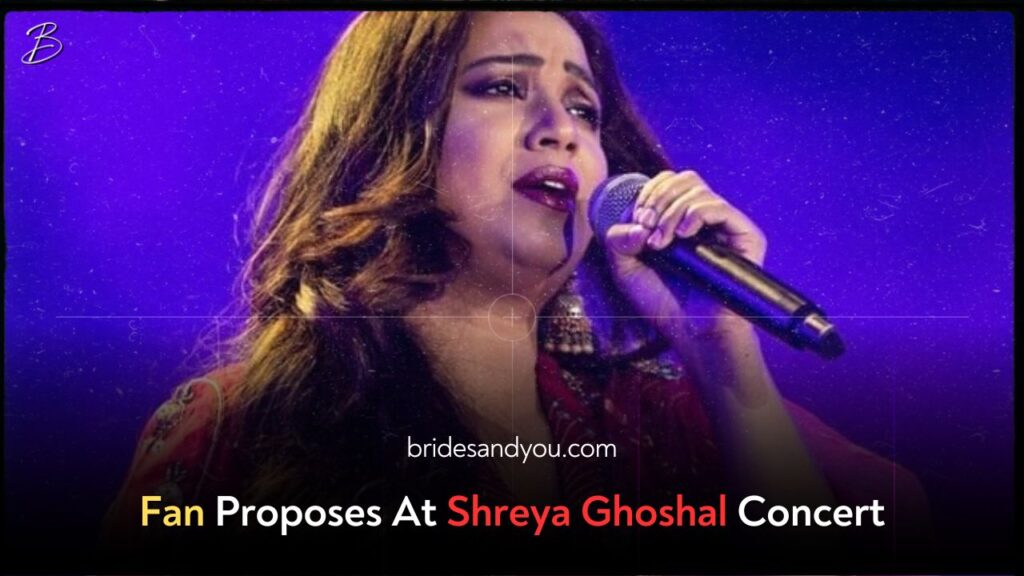 WATCH: Fan propose his girlfriend at Shreya Ghoshal's concert