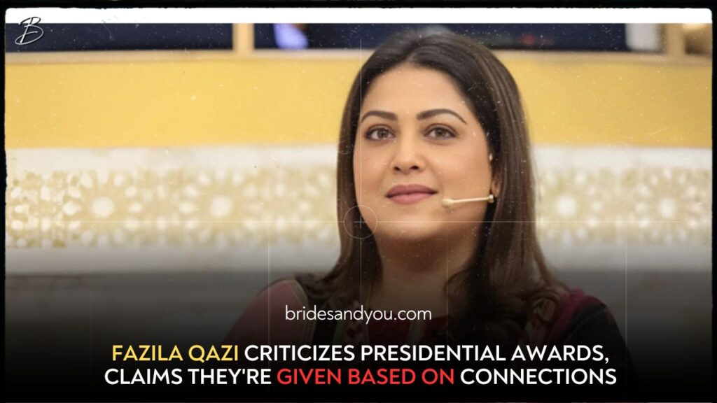 Fazila Qazi criticises Presidential awards, says they are given based on connections