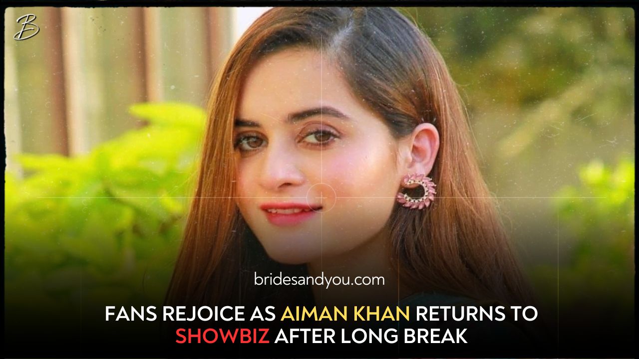 Fans jubilant as Aiman Khan breaks long pause to rejoin showbiz