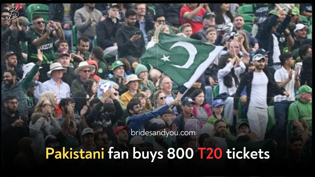 Pakistani Fan Unites 800 Supporters to Create Human Flag for Pakistan vs. Australia T20 Match