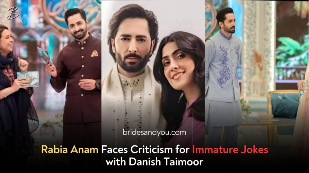 Rabia Anam Faces Backlash for Her Immature Jokes with Danish Taimoor