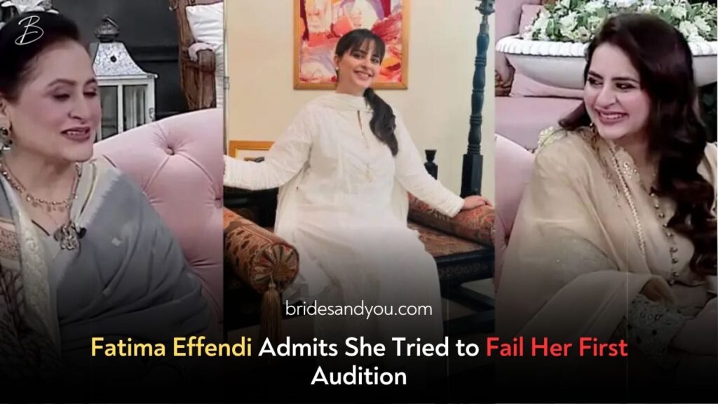 Fatima Effendi Tried to Fail Her First Audition – A Hilarious Throwback