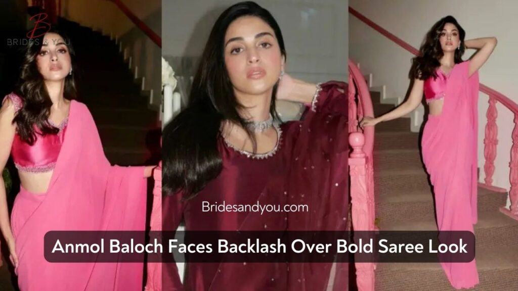 Anmol Baloch Bold Saree Look