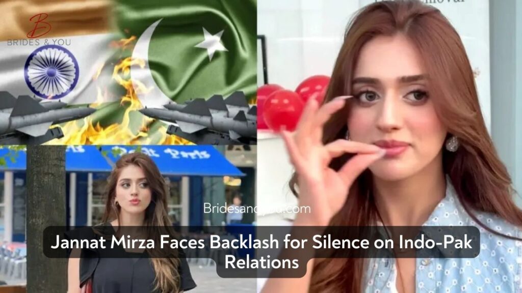 Jannat Mirza Criticized for Silence on Indo-Pak Relations | Trolled Over Sealed Lips Gesture