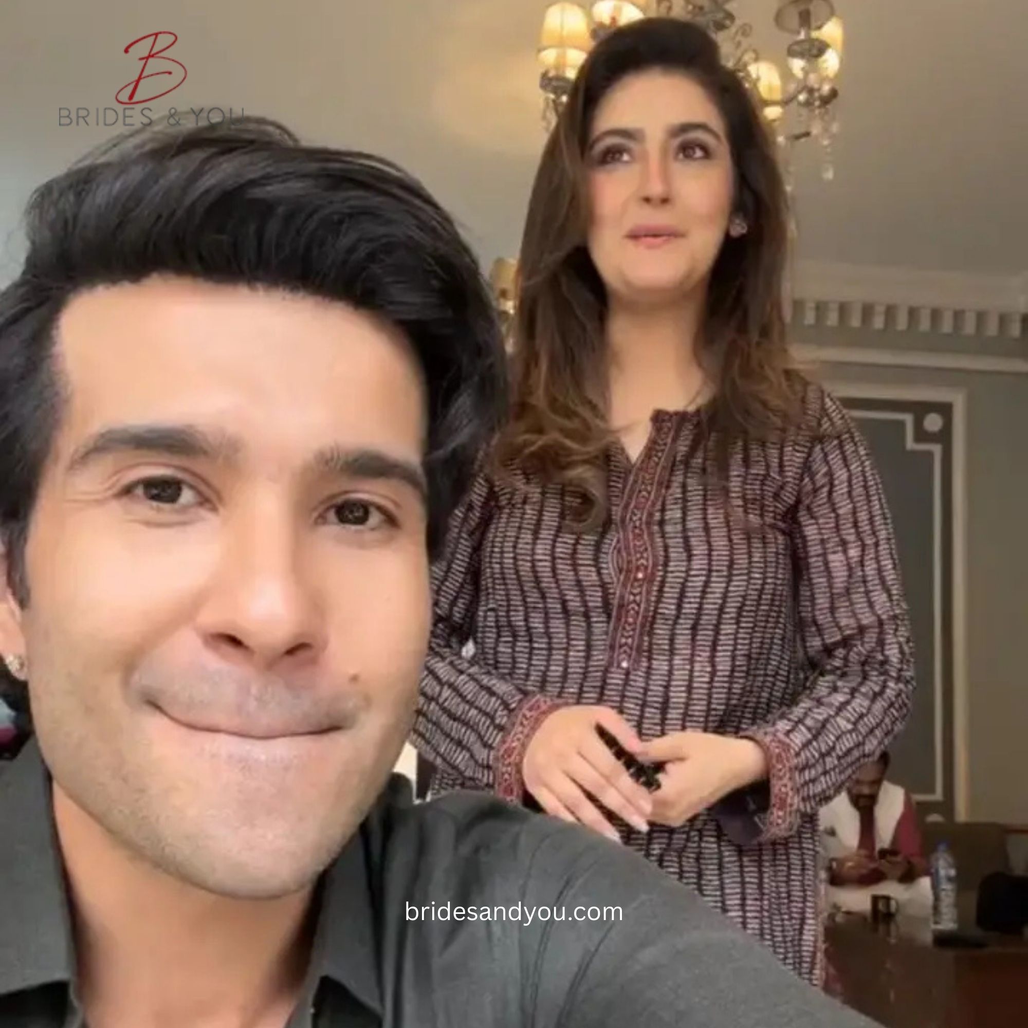 Hiba Bukhari and Feroze Khan
