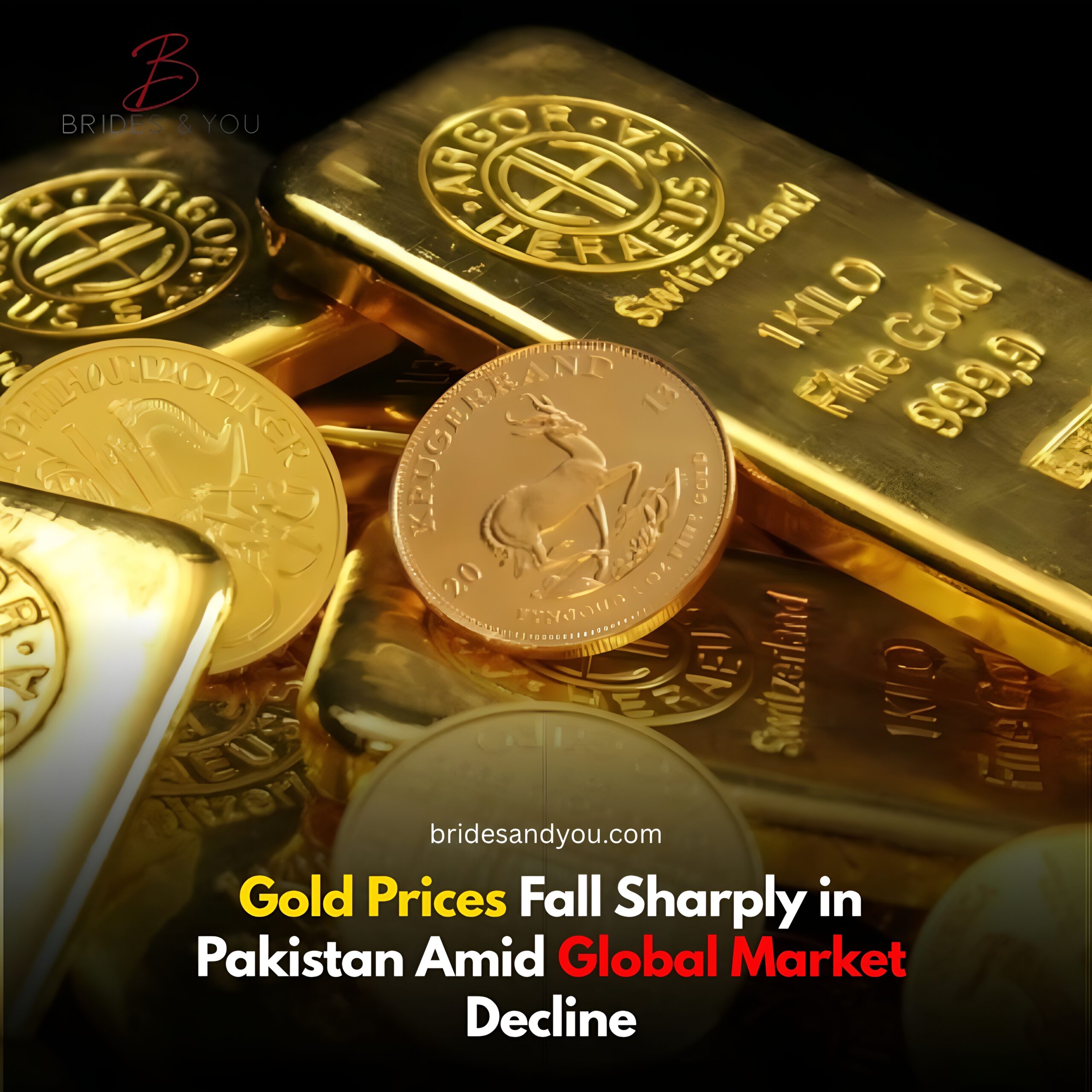 Gold prices drop sharply in Pakistan following global decline