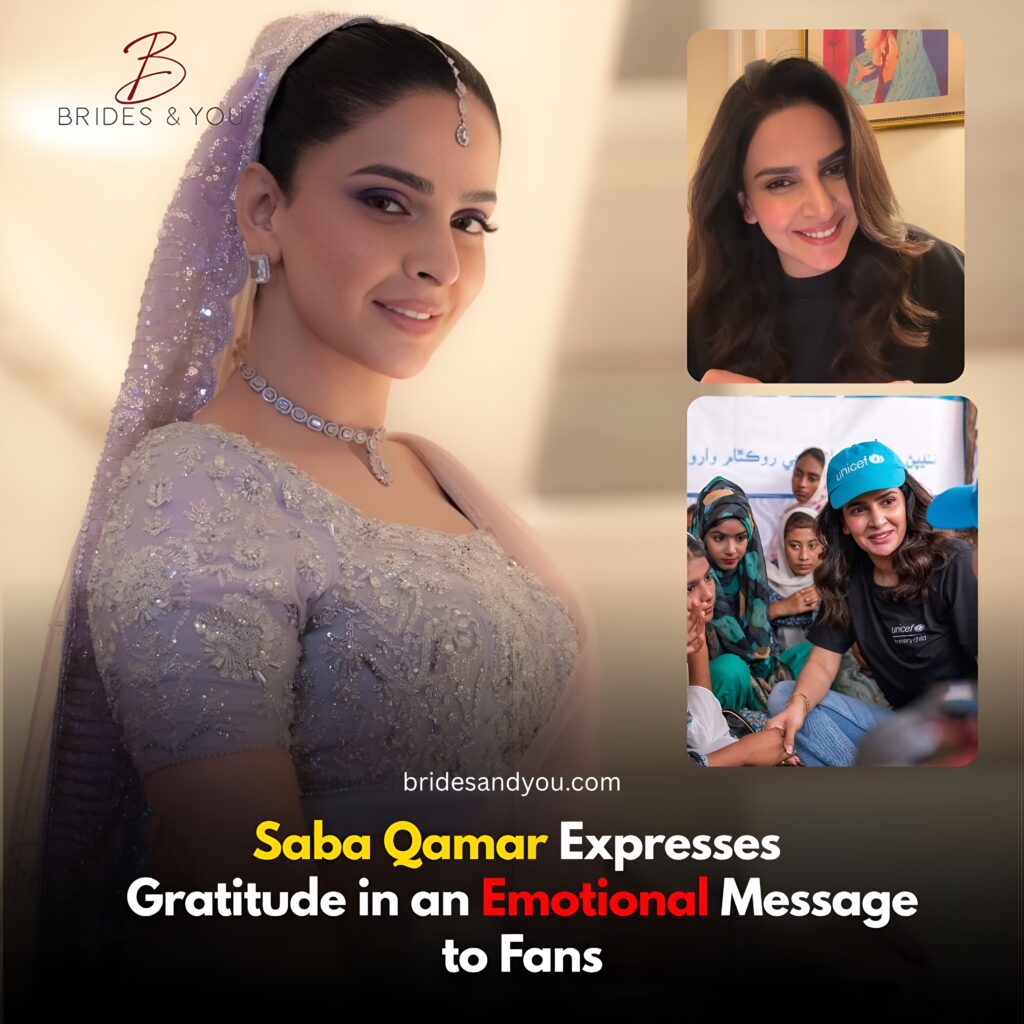 Saba Qamar’s heartfelt message for fans