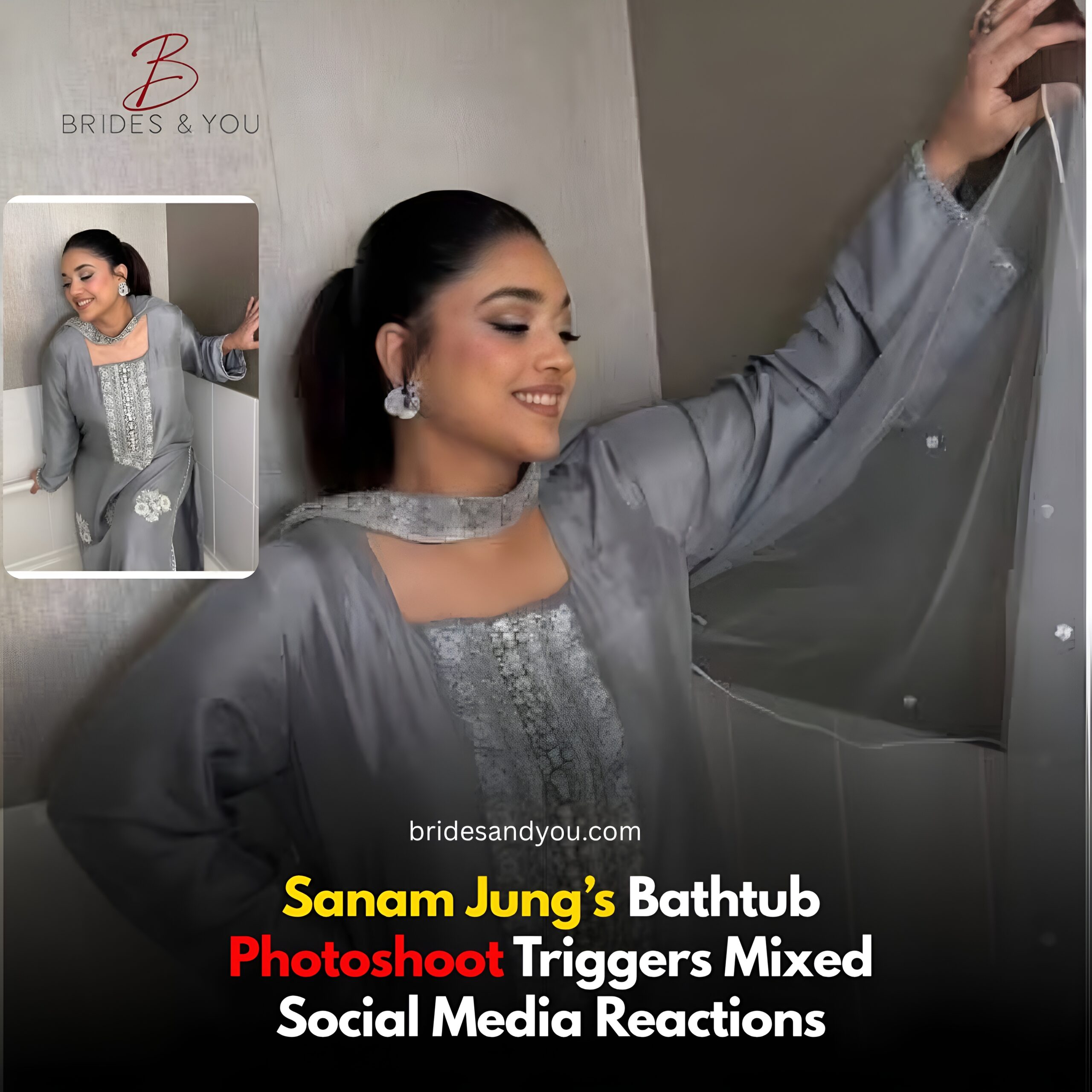 Sanam Jung bathtub photoshoot