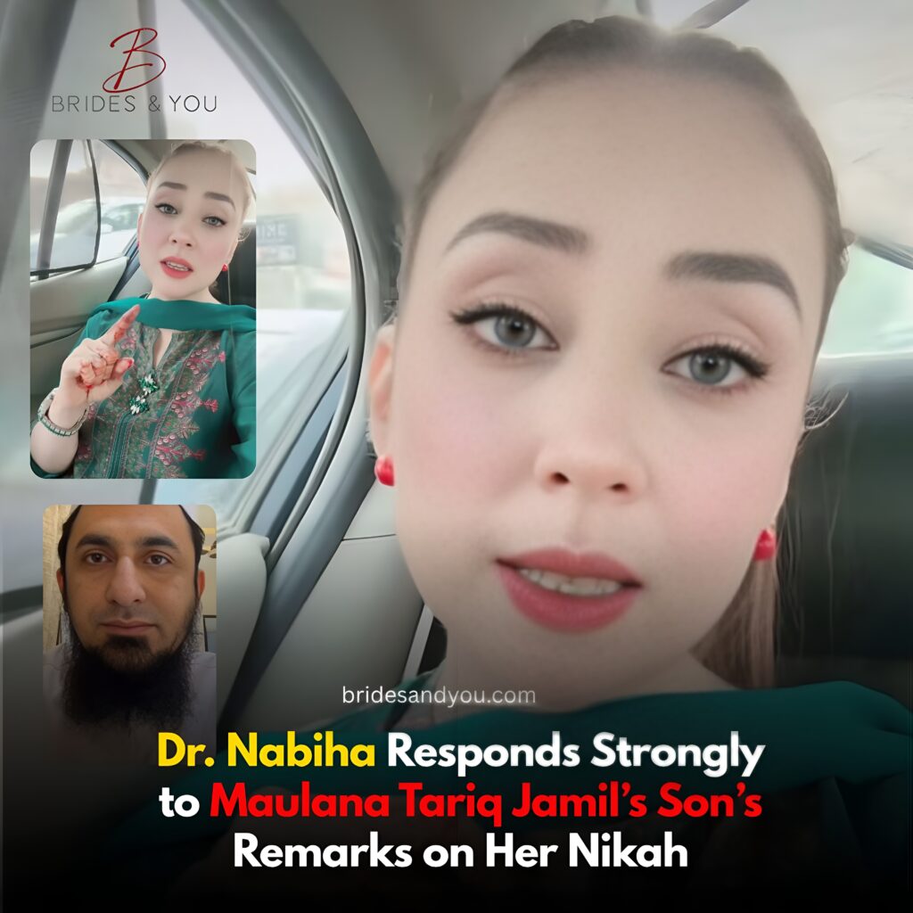 Dr. Nabiha fires back at Maulana Tariq Jamil’s son over Nikah criticism