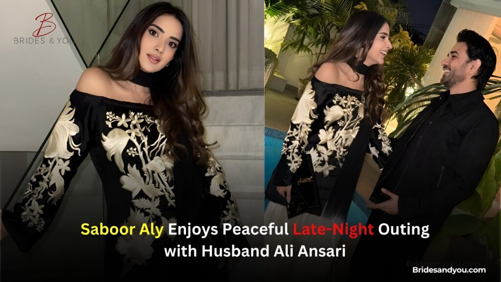 Saboor Aly late-night outing with Ali Ansari