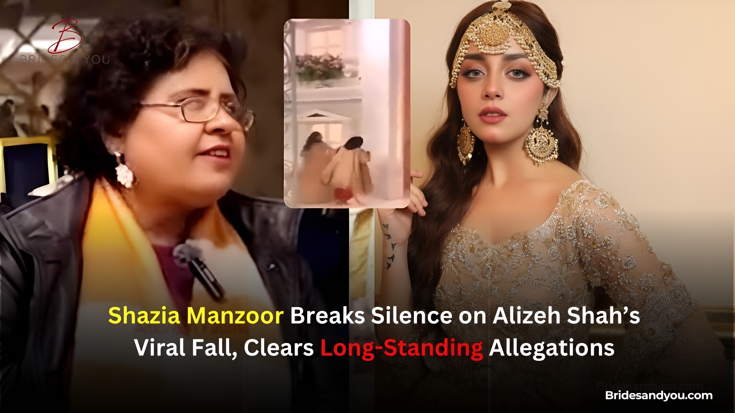 Shazia Manzoor breaks silence on Alizeh Shah’s viral fall