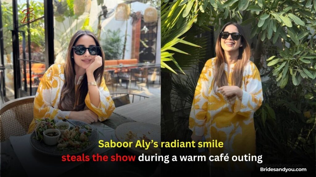 Saboor Aly café moment