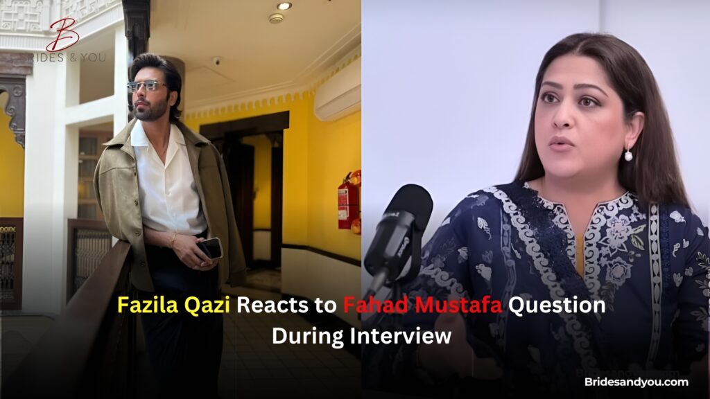 Fazila Qazi reacts to Fahad Mustafa question