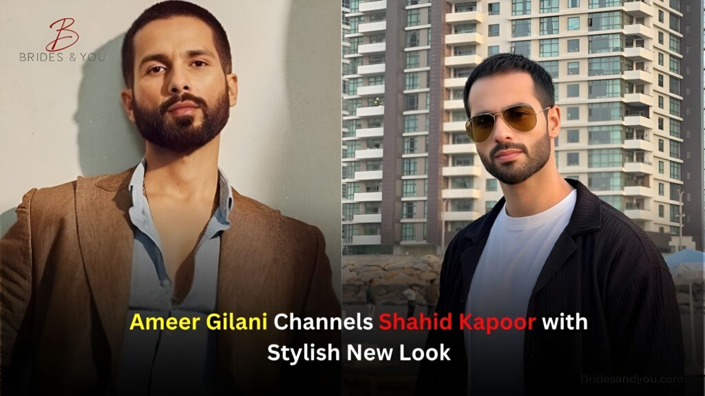 Ameer Gilani wears Shahid Kapoor-like look