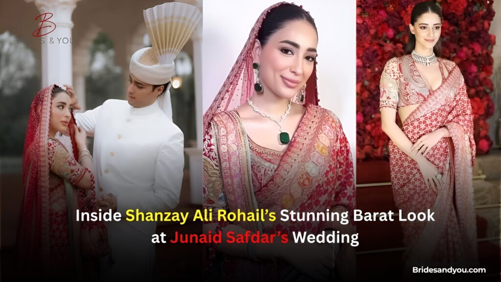 Junaid Safdar Wife Shanzay Ali Rohail Barat Outfit Details
