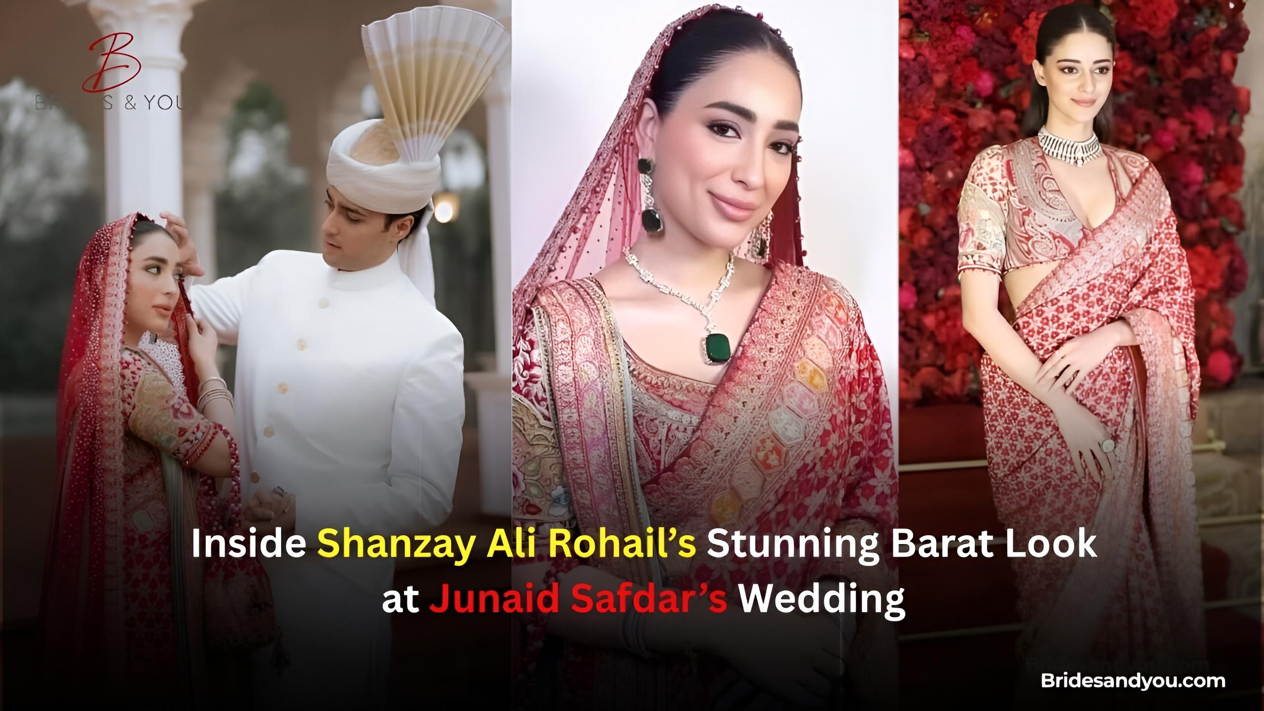 Junaid Safdar Wife Shanzay Ali Rohail Barat Outfit Details