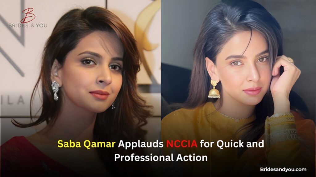 Saba Qamar praises NCCIA