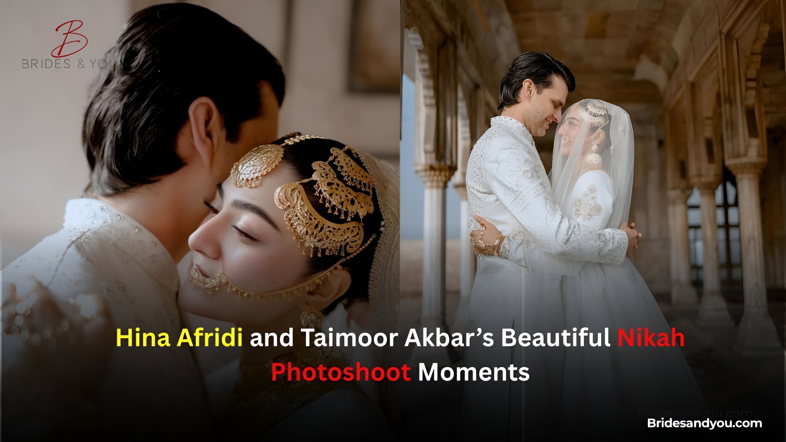 Hina Afridi & Taimoor Akbar Nikah Photoshoot