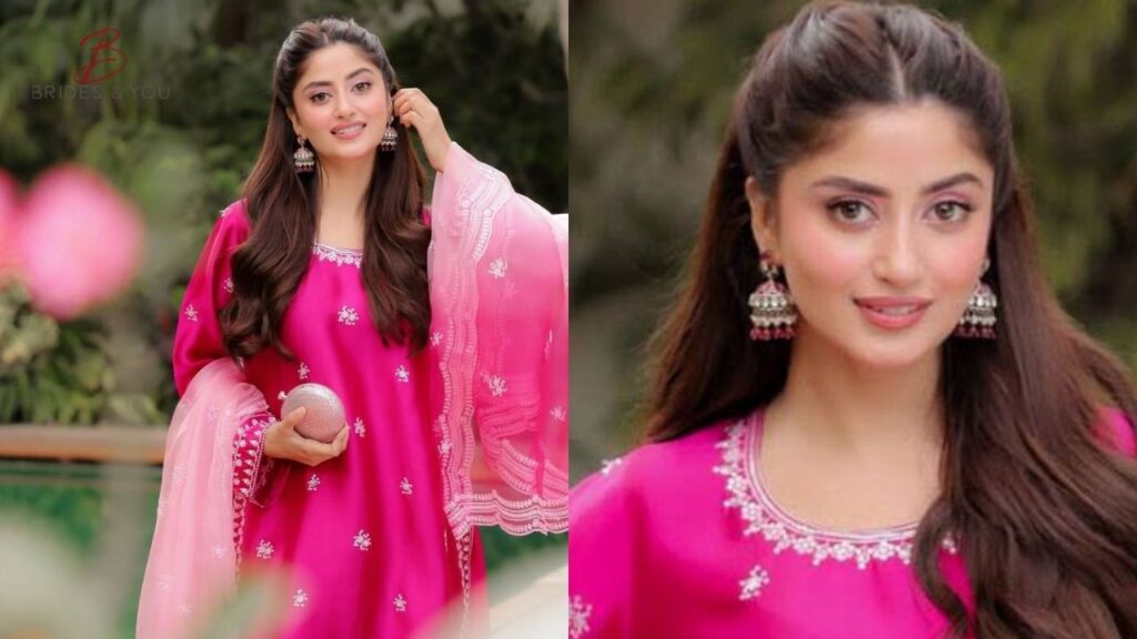 Sajal Aly hot pink look