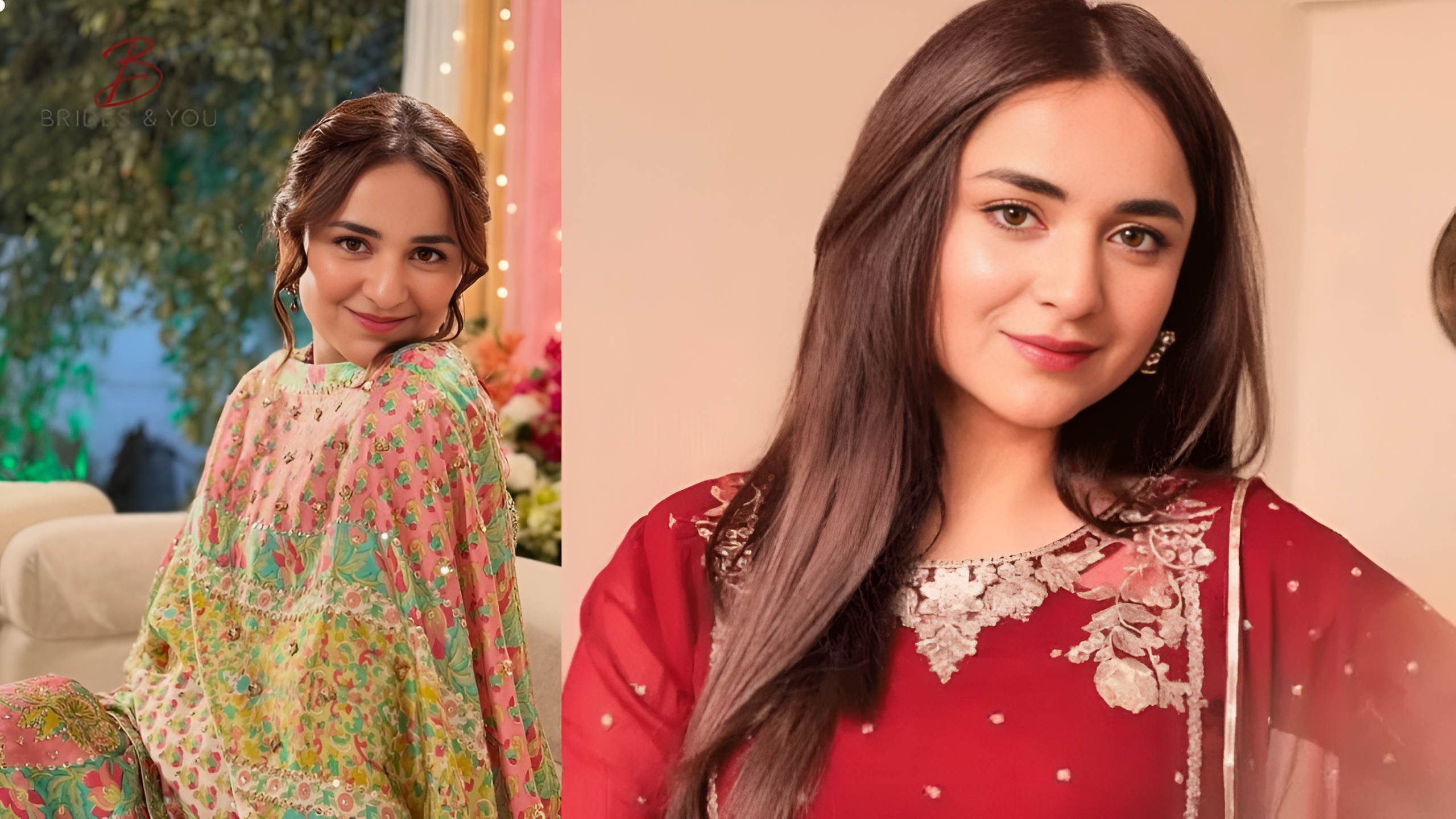 Yumna Zaidi red look