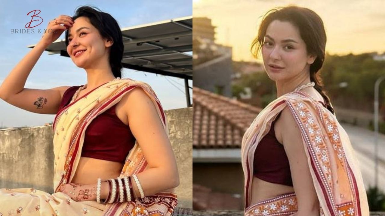 Hania Aamir dreamy saree look