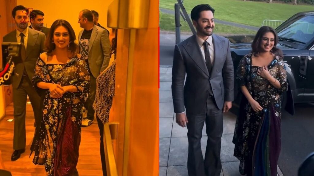 Hiba Bukhari saree look