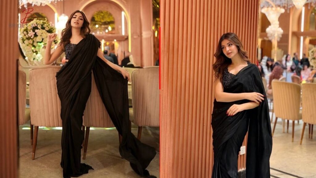 Kinza Hashmi Saree Look