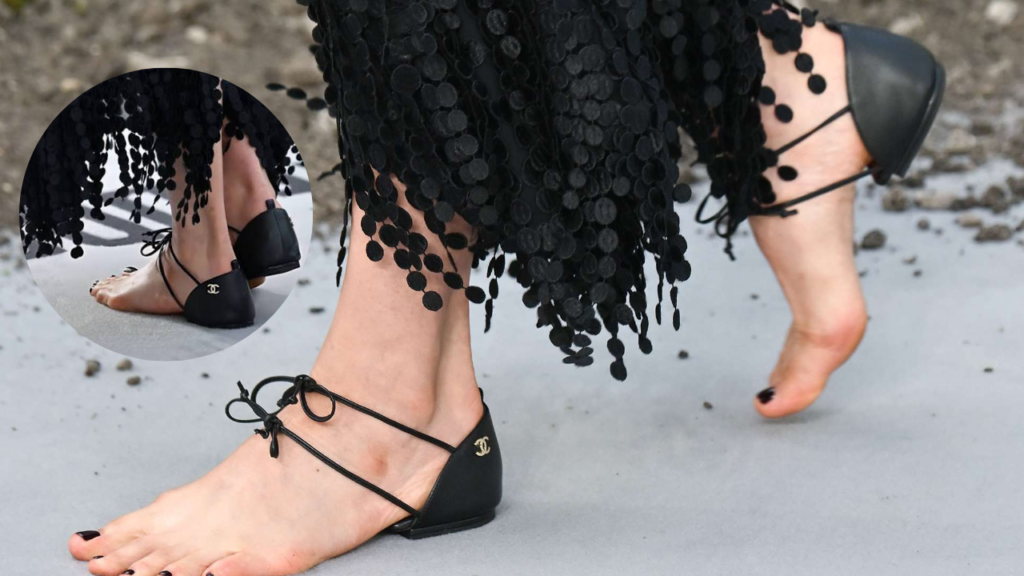 Chanel Naked Sandals
