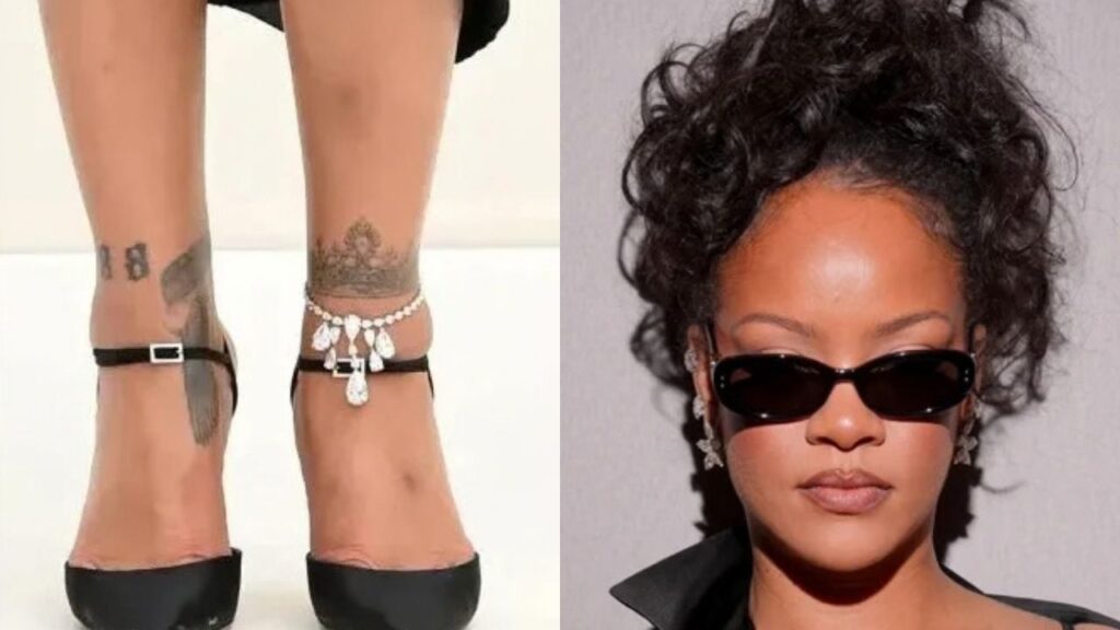 Rihanna diamond anklet